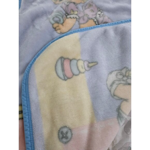 Vintage Rare 2002 Precious Moments Baby Blanket Luxury High Fleece Crib 31 x 44 - Picture 5 of 7